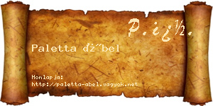 Paletta Ábel névjegykártya